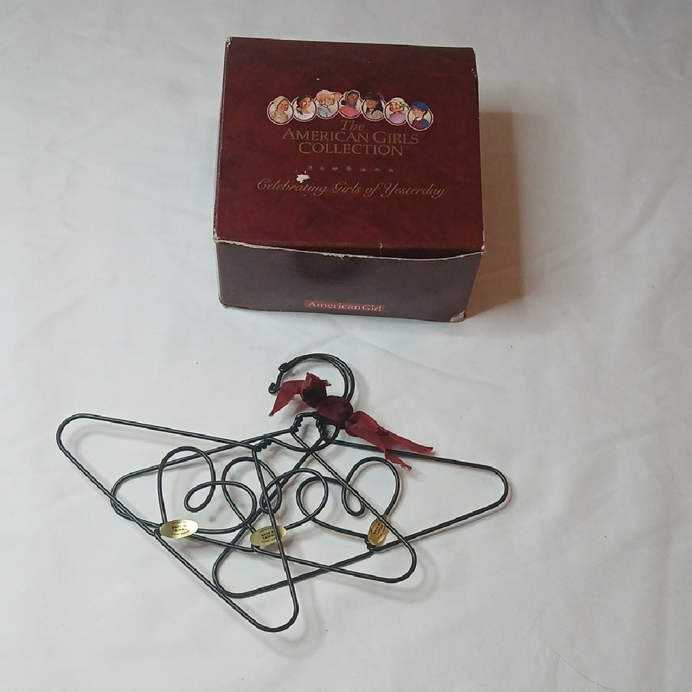 American Girls Collection Wire Hangers Set Of 3. Vintage With Original Box